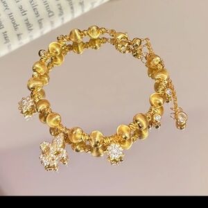 Elegant Gold Filled Bracelet with Crystal Accents